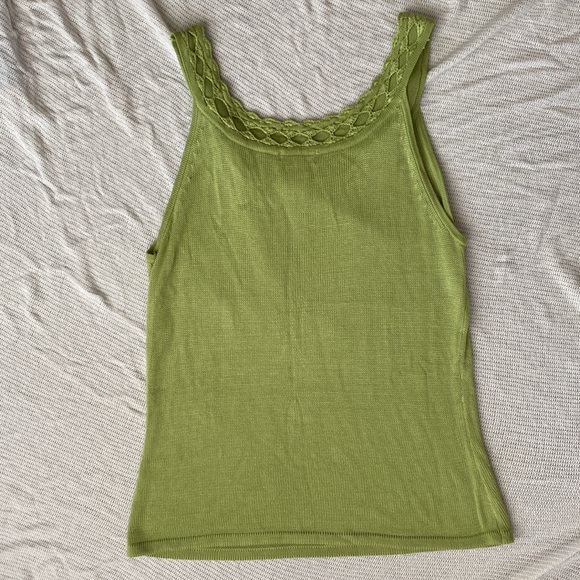 Lime Green Knit Tank - Picture 4 of 5